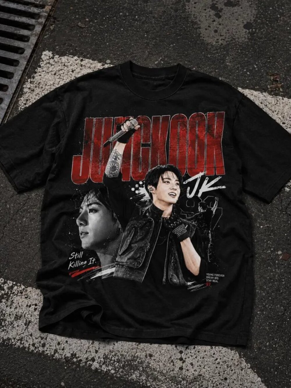 Jungkook shirt,Korean Pop Aesthetic Streetwear,Concert Outfit Gift T Shirt